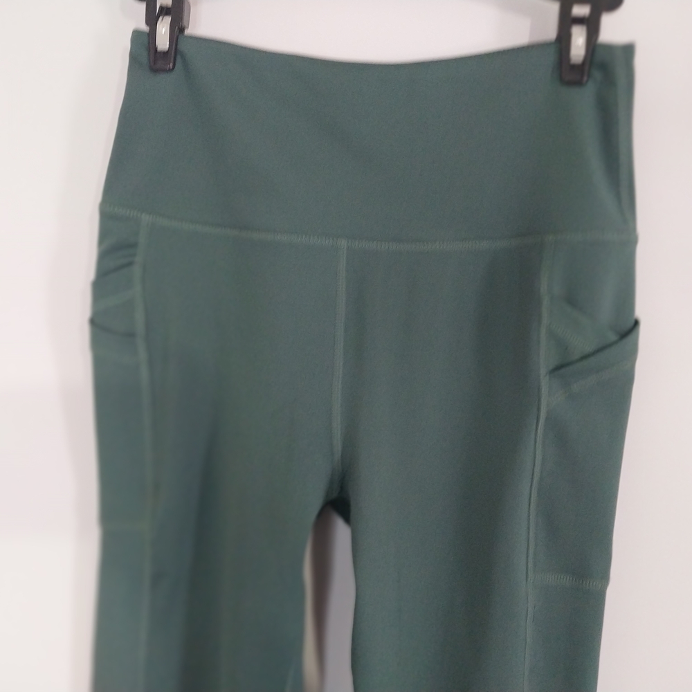 Stylish Teal High-Waisted Leggings Pockets In Side Size Small . - Picture 5 of 11